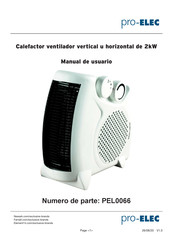 Pro-Elec PEL0066 Manual De Usuario