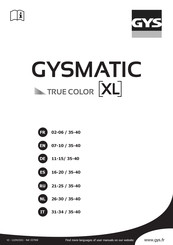 GYS MATIC TRUECOLOR XL Manual Del Usuario