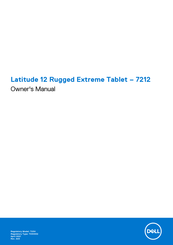 Dell Latitude 12 Rugged Extreme 7212 Manual Del Propietário