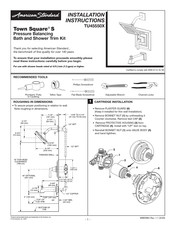 American Standard Town Square S TU45550X Instrucciones De Instalación