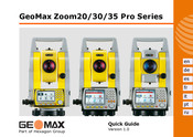 GeoMax Zoom 20 Pro Guía Rápida