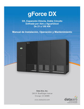 Data Aire gForce DX Manual De Instalación, Operación, Mantenimiento