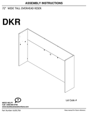 Bush Business Furniture DKR Instrucciones De Montaje