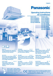 Panasonic CS-E21HB4EA Instrucciones De Operación