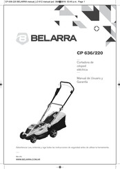 Belarra CP 636/220 Manual De Usuario Y Garantía