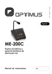 Optimus ME-200C Manual De Instrucciones