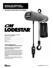 CM Lodestar Manual De Operación, Mantenimiento Y Piezas