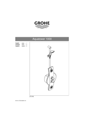 Grohe Aquatower 1000 Guia De Inicio Rapido