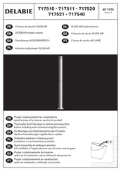 Delabie 717540 Manual De Instrucciones