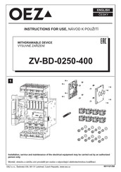 OEZ ZV-BD-0250-400 Instrucciones De Uso