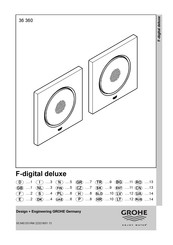 Grohe F-digital deluxe 36 360 Manual De Instrucciones