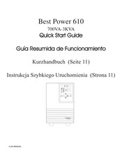 Eaton Best Power 610 Guia De Inicio Rapido