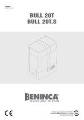 Beninca BULL 20T Manual Del Usuario