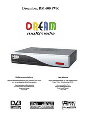 DREAM MULTIMEDIA Dreambox DM 600 PVR Manual De Instrucciones