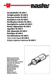 Würth master GS 600 E Instrucciones Para El Manejo