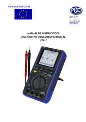 PCE UT81C Manual De Instruccioes