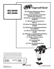 Ingersoll Rand RX-344H Manual De Utilización Y Mantenimiento