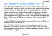 Nokia CA-126 Guia De Inicio Rapido