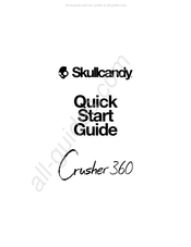 Skullcandy Crusher 360 Guia De Inicio Rapido