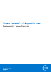 Dell Latitude 7220 Rugged Extreme Configuración Y Especificaciones