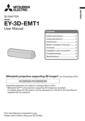 Mitsubishi Electric EY-3D-EMT1 Manual De Usuario