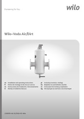 Wilo Voda Air/Dirt Instrucciones De Instalación Y Funcionamiento