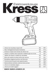 KRESS KUC31.2 Manual De Instrucciones