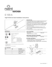 nVent RAYCHEM E-100-A Instrucciones De Instalación