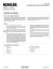 Kohler K-5931 Instrucciones De Instalación