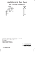 Kohler K-18492 Guía De Instalación Y Cuidado