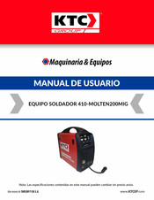 KTC 410-MOLTEN200MIG Manual De Usuario