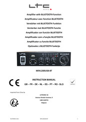 LOTRONIC LTC Audio MFA1200USB-BT Manual De Instrucciones