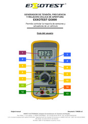 EXXOTEST GI3000 Guia Del Usuario