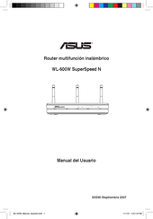 Asus SuperSpeed N WL-500W Manual Del Usuario