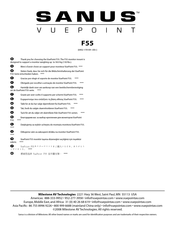 Sanus VuePoint F55 Manual Del Usuario