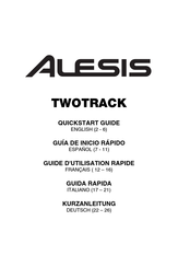 Alesis TWOTRACK Guia De Inicio Rapido