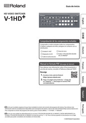 Roland V-1HD+ Guía De Inicio