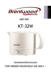 Brentwood Appliances KT-32W Instrucciones De Operación Y Seguridad