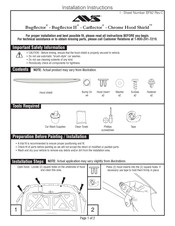 AVS Chrome Hood Shield Instrucciones De Instalación