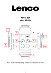 Lenco Xemio-154 Guía Rápida