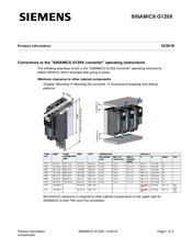 Siemens SINAMICS G120X Instrucciones De Servicio