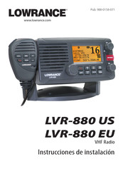 Lowrance LVR-880 US Instrucciones De Instalación