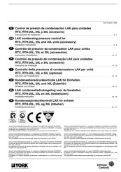 Johnson Controls YORK RTC Instrucciones De Instalación