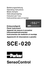 Parker SensoControl SCE-020 Instrucciones Para El Manejo