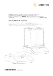 Sartorius Practum Instrucciones De Instalación Y Manejo