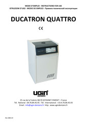 Ugin DUCATRON QUATTRO Modo De Empleo