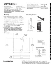 Lutron GRAFIK Eye OMX-CI-NWK-E Instrucciones Para La Instalación