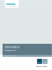 Siemens SINAMICS S110 Manual De Producto