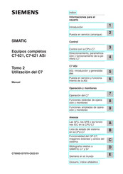 Siemens SIMATIC C7-621 ASi Manual De Usuario