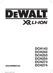 DeWalt DCH243 Traducido De Las Instrucciones Originales